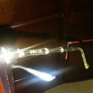 Gold bamboo arm Gucci sunglasses